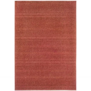 4' X 6' Red Stain Resistant Indoor Outdoor Area Rug - Picture 1 of 1