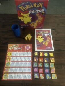 Pokemon Yahtzee Jr. Board Game - Milton Bradley - Vintage 1999 - Complete 