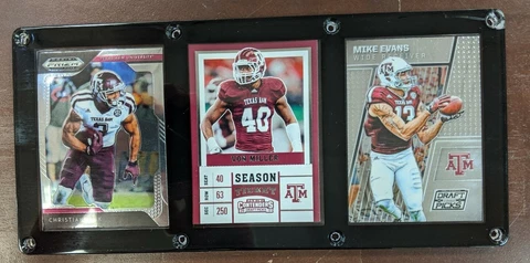 TEXAS A&M AGGIES 3 CARD PLAQUE CHRISTIAN KIRK VON MILLER MIKE EVANS Cover