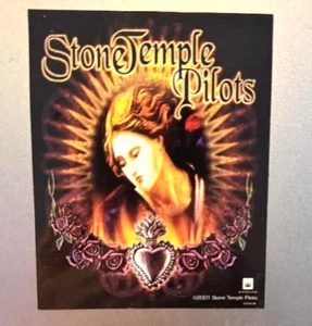 RARE 2001 STONE TEMPLE PILOTS SEX AND VIOLENCE PROMO CARD, STICKER? DECAL? - Picture 1 of 1