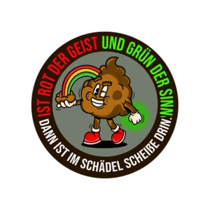 Ist rot der Geist und grün der Si Aufkleber Sticker Auto Magnet Vinyl wetterfest - Picture 1 of 1