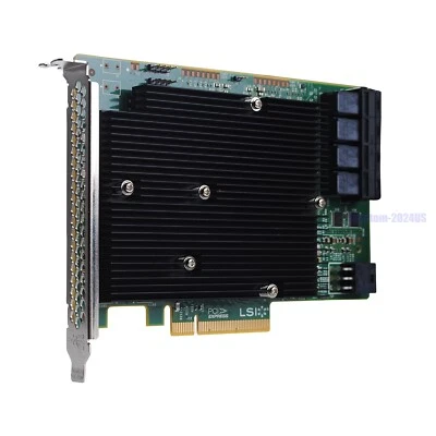 Adaptador de bus host LSI 9300-16i 16 puertos SAS9300-16I 12 GB/s 03-25600-01B Foto 1 de 4