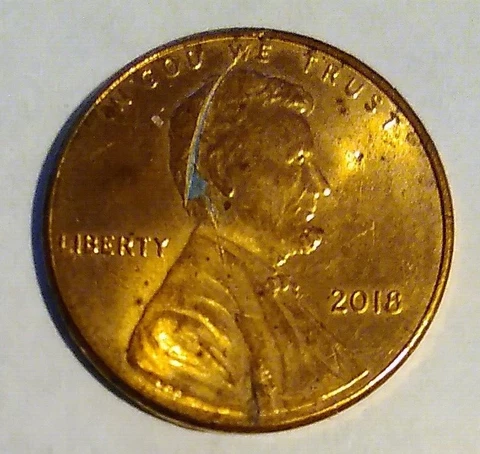 2018 Lincoln Cent NMM - damaged Cover