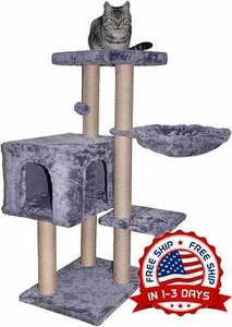 Casas para gatos torres para gato rascador gatitos casero grandes gimnasio nuevo - Imagen 1 de 8
