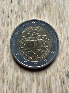 Pièce Monnaie 2 Euros Commémorative Autriche 🇦🇹 2007 Traité De Rome - Imagen 1 de 3