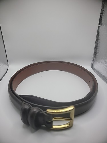 Coach Cintura Pelle Mo Marrone Scuro 40 Ferramenta Ottone Doppio Custode Uomo o Donna