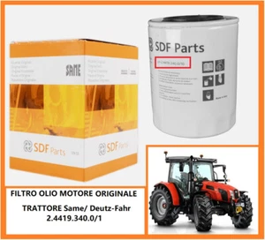 Filtro Olio Motore Originale per Trattore SAME LAMBORGHINI 2.4419.340.0/10 34790 - Foto 1 di 1