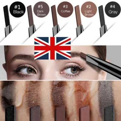 Cosmetic Makeup Waterproof Eye Brow Pen Eyebrow Liner Pencil With Brush Kit UK - Image 1 of 4