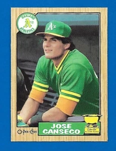 # 247 JOSE CANSECO 1987 O-Pee-Chee Baseball CARD ALL-STAR Rookie CUP A's OPC - Picture 1 of 2