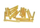M3x25 ISO7380 Złota śruba z łbem soczewkowym Stal 12,9 TIN Powłoka