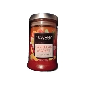 Tuscany Candle Carribean Market Lg Scented Bright & Tropical 18 Oz Essential Oil - Picture 1 of 5
