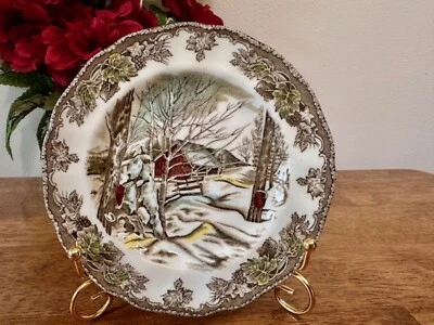 Vintage Johnson Brothers The Friendly Village Side Plate – Sugar Maples Scene - Image 1 of 4