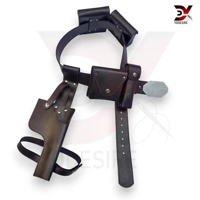 DL-44 Bespin Luke Skywalker ESB Cosplay Cinturón de Cuero, Funda con Bolsas Plataforma Foto 1 de 4