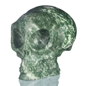 Jade Hamine Natural 3.03" Hecho a Mano Estrella Ser Extraterrestre Talla Coleccionables #35W35 - Imagen 1 de 8