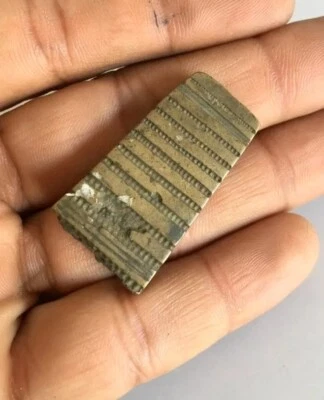 Old Mold Die Jewelry Bronze Ancient Hand Carved Man Woman Chain Design Die - Image 1 of 4