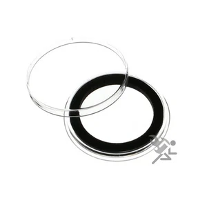 1/2oz Panda Sterling Coin Capsules, Air-Tite Holders 31mm Black Ring, 10 Pack - Picture 1 of 2