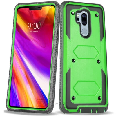 ARMADURA REFINADA RESISTENTE À PROVA DE CHOQUE Tanque Capa Telefone +PROTETOR DE TELA EMBUTIDO - Imagem 1 de 4