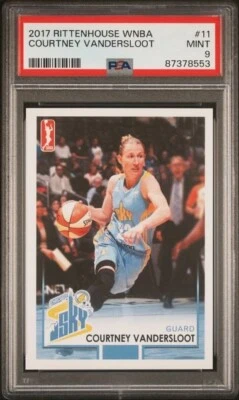 2017 WNBA Rittenhouse #11 COURTNEY VANDERSLOOT PSA 9 New York Liberty - Image 1 of 2