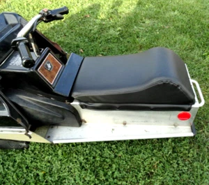 Kitty Cat Snowmobile Seat Cover BLK 1972 1973 1978 Arctic Cat W/ Cat Head Snaps - Picture 1 of 1