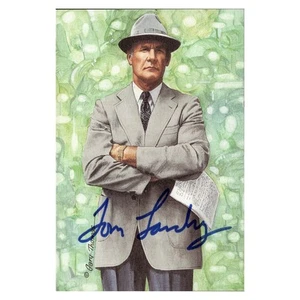 Tarjeta artística firmada autografiada por Tom Landry Dallas Cowboys línea de gol #282 (certificado de autenticidad JSA) - Imagen 1 de 2