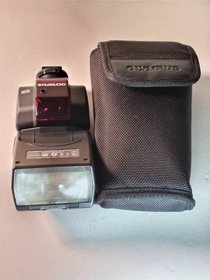 Olympus FS-FL36R Shoes Mount Flash Excellent Condition Tested Working with Case - Image 1 of 4