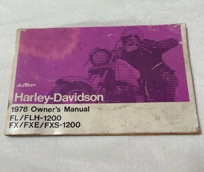 Harley-Davidson AMF 1978 FLH FX FXE FXS 1200 manual del propietario Foto 1 de 4