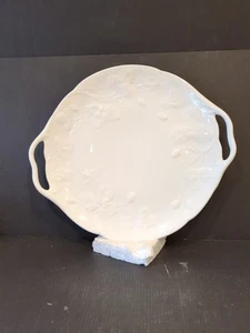 VINTAGE * MINTON * VICTORIA STRAWBERRY PATTERN WHITE SERVING PLATE/PLATTER - Picture 1 of 6