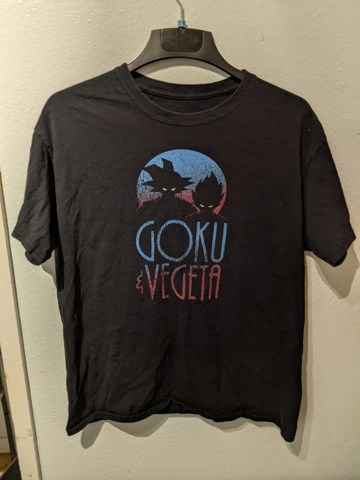 Goku And Vegeta Small Black T-shirt Anime Dragon Ball Z - Image 1 of 4