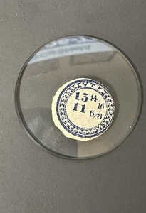 15-14/16 Ligne NOS Glas Taschenuhr Kristall - Bild 1 von 2