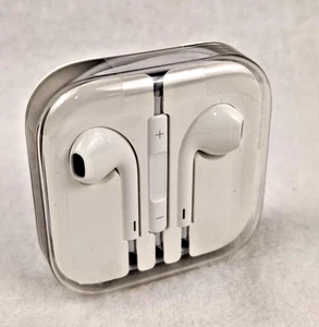 Original Apple EarPods 3.5mm Earphones iPhone 4 5 5S 6 6S Plus Remote Mic NEW - Picture 1 of 4