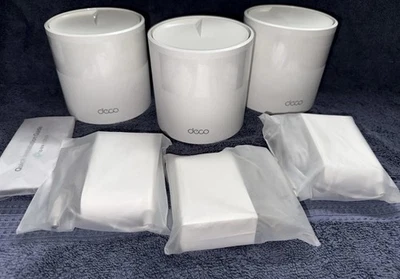 TP-Link - DecoAX4300 Pro Dual-Band Wi-Fi 6 Mesh WiFi System (3-Pack) - White - Image 1 of 4