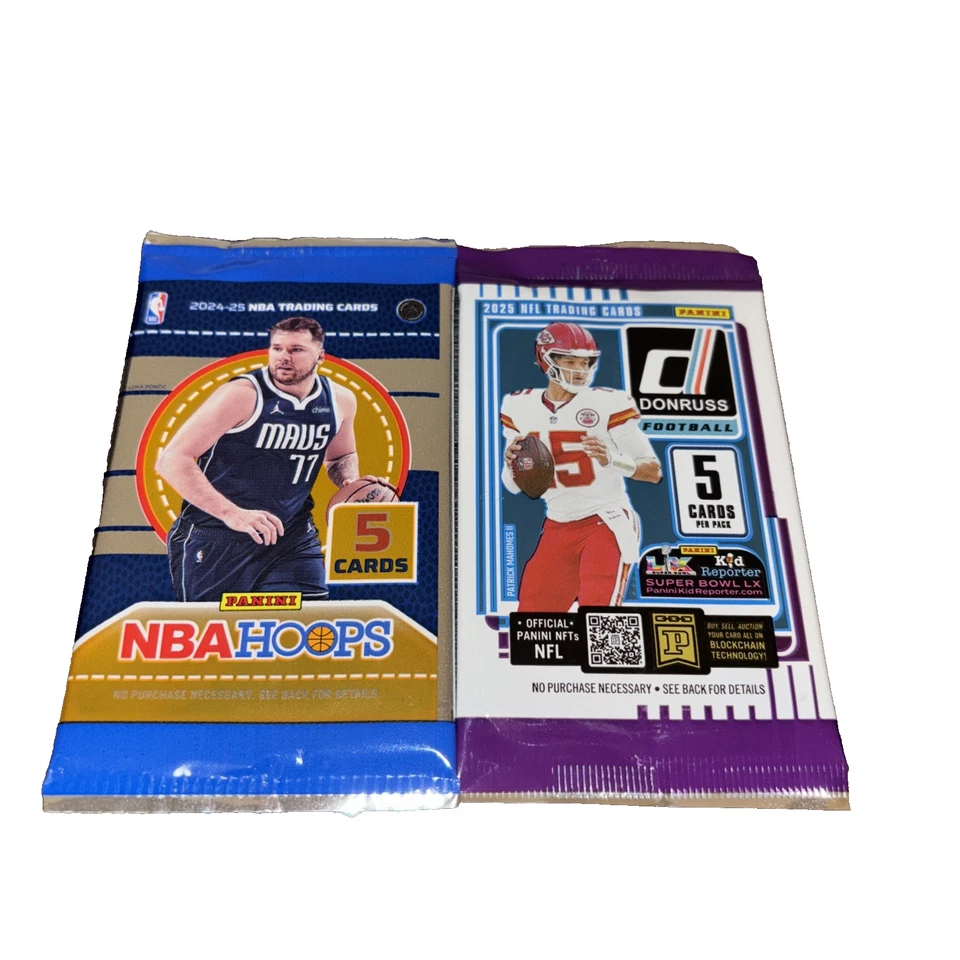 2024-25 Panini Nba Hoops-5 Card Pk & 24-25 Donruss Basketball-5 Card Pk-FreeShip
