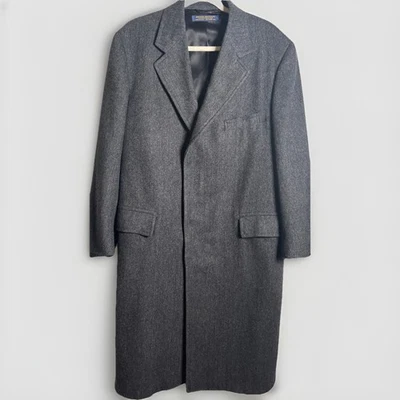 Brooks Brothers Men's Vintage Made in USA Grey Wool Trench Coat Heavy (NO SIZE) - Image 1 of 4
