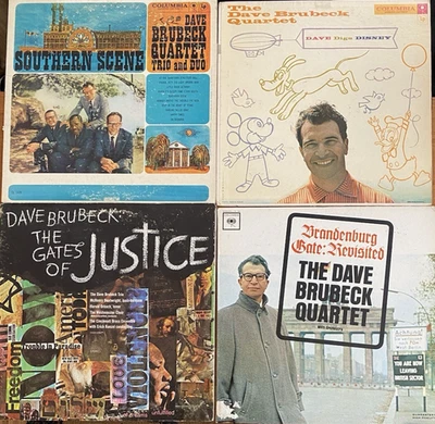 Dave Brubeck 4 LPs: Southern Scene, Digs Disney, Brandenburg Gate,  Justice - Image 1 of 4