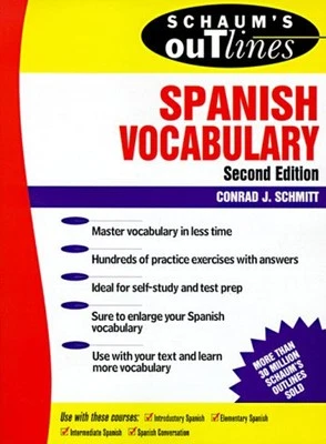 Schaum's Outline De Vocabulario Español Tapa Blanda Conrad J. Schmit - Imagen 1 de 2