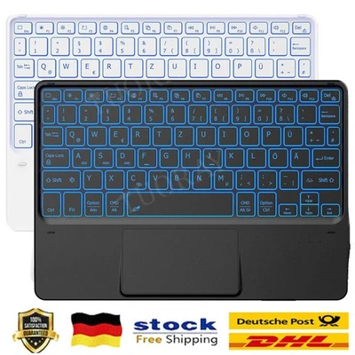 QWERTZ Touchpad Tastatur für Amazon Fire Max 11 HD 10 13th Gen QWERTZ Bluetooth - Bild 1 von 4