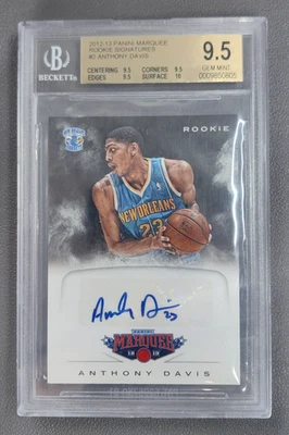 2012-13 Panini Marquee Anthony Davis Rookie Signatures Auto RC #2 BGS 9.5/10 - Image 1 of 2