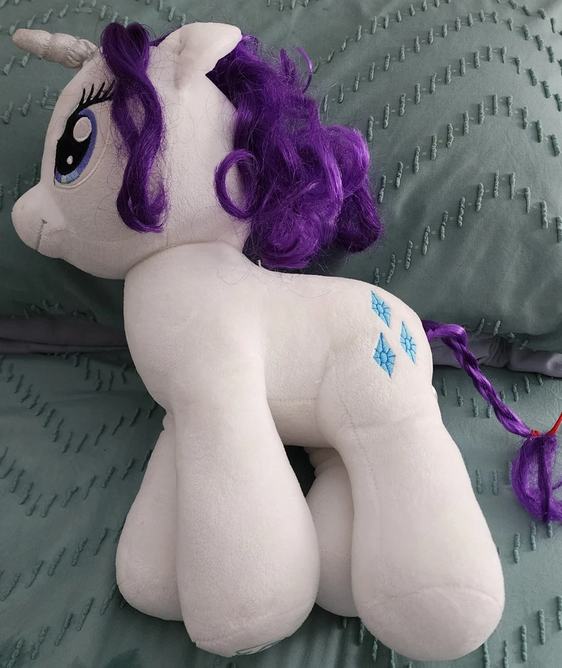 Build A Bear My Little Pony редкость белый и фиолетовый 16 дюймов плюшевый подержанный - Изображение 1 из 4