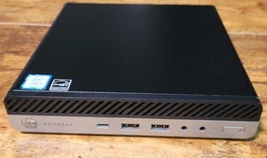 HP ProDesk 600 G3 Mini I5-7500T 8GB 256GB-NVMe Wifi/BT W11P 65 Watt Charger - Picture 1 of 6