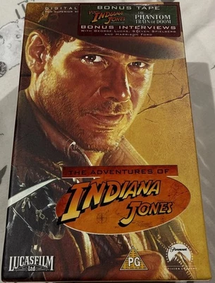 Indiana Jones Trilogy Box Set VHS (2003)  Digitally Mastered Lucasfilm - Image 1 of 4