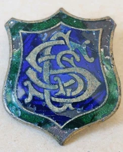 Mystery Vintage Enamel Pin Badge School, College, Family Crest? Club Association - Picture 1 of 2