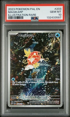 Pokemon Magikarp Paldea Evolved Illustration Rare #203 PSA 10 Gem Mint - Image 1 of 2