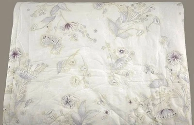 YVES DELORME GIVRE PARIS IRIS FLOWER ART NOUVEAU KING QUILT COVERLET BLANKET NEW - Image 1 of 4