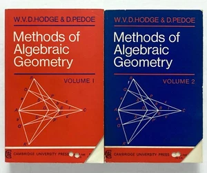 METHODS OF ALGEBRAIC GEOMETRY - W.V.D. Hodge D. Pedoe Cambridge University Press - Picture 1 of 2