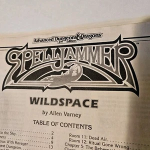 TSR Spelljammer Wildspace Missing The Cover - Bild 1 von 3