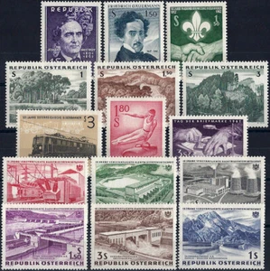 1962 "Austria" Complete Year Set VF/MNH, CAT 21$ pay only 20% - Picture 1 of 1