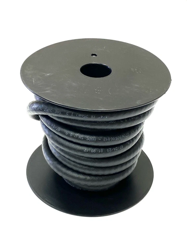 Manguera de línea de combustible de gas premium THERMOID de 1/4" I.D. Carrete x 25 pies (30R7) HECHO EN EE. UU. Foto 1 de 1