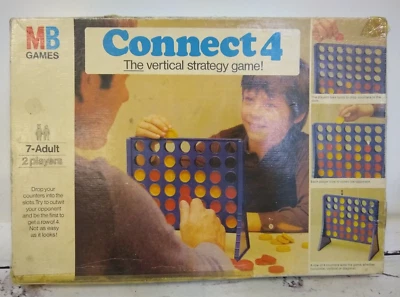 Vintage Connect 4 Four, MB Games, Original 1976 game, Retro, 100% Complete - Image 1 of 4