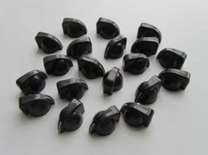 20x Guitar AMP Amplifier Knobs Guitar Mini Effect Pedal Chicken Head Knobs Black - Picture 1 of 1