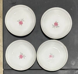 Royal M by Mito Shoten Japan Solitär 4 Keramik Geschirrschalen Rosenmuster - Bild 1 von 6